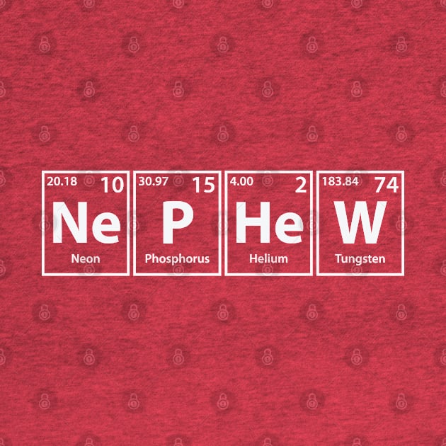 Nephew (Ne-P-He-W) Periodic Elements Spelling by cerebrands